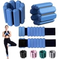 thumbnail image 2 of Wrist & Ankle Weights for Women Men Adjustable Arm & Leg Weights Wearable Weighted Bracelet for Yoga Running Cardio Gym Workouts (1pc 450g blue), 2 of 7