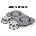 thumbnail image 3 of OYISIYI Pet Bowls Stainless Steel (XL Grey), 3 of 4