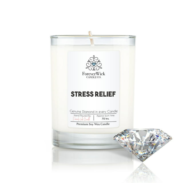 ForeverWick Diamond Candle 14oz Stress Relief Candle With Diamond