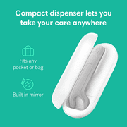 Quip Refillable Dental Floss Picks, Reusable Pick + Preloaded Dispenser, White Plastic, Mint