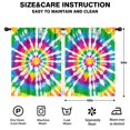 thumbnail image 2 of Blackout Kids Curtains,Rainbow Tie Dye Mandala Pattern Childrens Insulated Curtains Set Of 2,Bedroom Essentials,Toddler Room Decor 42"x54", 2 of 5