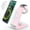 C-Pink, variant on 3 in 1 Wireless Charging Station, 2026 Upgraded Fast Desk Charger Station for iPhone 17 16 15 14 13 12 Pro Max Plus, Charger Stand for Apple Watch 11 10 9 8 7 6 5 4 3 2 Ultra SE, Airpods 4 3 2 Pro