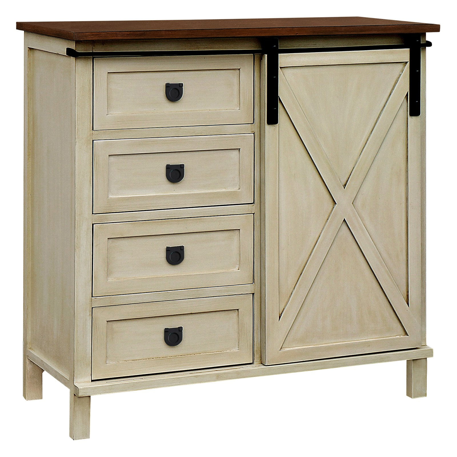 Gallerie Decor Framingham Farmhouse 4 Drawer