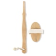 thumbnail image 5 of Natural Bristles Back Scrubber Shower Brush With Detachable Long Wooden Handle D, 5 of 7