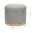 thumbnail image 7 of Namesake Naka Modern Fabric Storage Ottoman in Performance Gray, 7 of 7