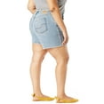 thumbnail image 3 of Levi Strauss Signature Women's Plus Size Heritage 5-Inch Fray Hem Shorts, 3 of 7