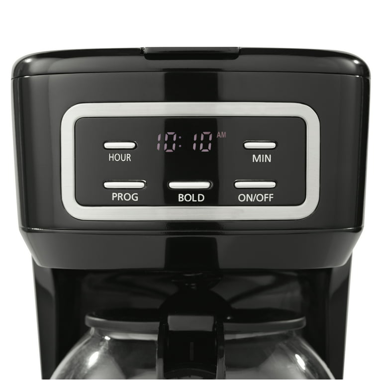 Megalesius Programmable Coffee Maker, 12 Cup Coffee Maker With Auto Shut  Off, Drip Coffee Maker With 4-Hour Keep Warm, Glass Carafe, Reusable  Filter