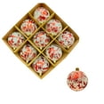 thumbnail image 2 of Christmas Balls Decorations, Product Ink Style Christmas Ball Glitter Powder Plus Hand-Painted Christmas Ball Decoration Window Pendant Painting, 8cm/3.15in, 2 of 7