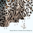 thumbnail image 6 of Leopard and Tiger Pattern Shower Curtain 72"x72" ,Bathroom Decorative Shower Curtains Set with 12 Hooks,Modern Waterproof Washable Shower Curtain, 6 of 6