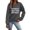 Dark Gray, variant on Sweatshirt for Women Casual Long Sleeve Crewneck Letter Printed Loose Womens Tops,Dark Gray,L
