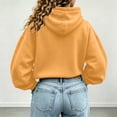 thumbnail image 5 of Timegard Lightweight Sweatshirts Women Cropped Hoodies Long Sleeve Loose Drawstring Bottom Workout Running Pullover Fall Fashion, 5 of 6
