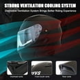 Bluetooth Modular Motorcycle Helmets, Dual Visor DOT Approved Full Face