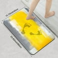 thumbnail image 3 of 1pc Yellow and Gray Abstract Painting Bathroom Rug Bathroom Decor and Qccessories- Durable,Anti Slip,And Quick Drying,Suitable For Indoor/outdoor Use - Perfect For Bathrooms,Bedrooms,Kitchens, 3 of 9