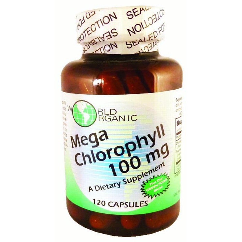 World Organics Mega Chlorophyll 100mg, 120 Ct