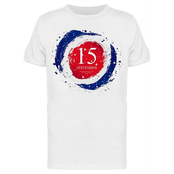 Costa Rica September 15 T-Shirt Men -Image by Shutterstock, Male XX-Large
