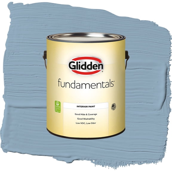 Glidden Fundamentals Dresden Dream / Blue, Eggshell Interior Paint, 1 Gallon