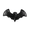 1PC, variant on Black Woven Bat Wall Art Decor, Halloween Festive Hanging Ornament, Spooky Holiday Wall Decoration for Living Room, Porch, Entryway, Bedroom, Indoor Home & Party Accent