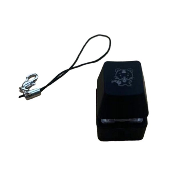 CUITING Fidget Keycap Toy Colorful LED Light Pocket-sized Finger Button Mini Clicker Relieve Boredom Sensory Toy Keyboard Switch Fidget Toy Stress Relief Toy Party Favors