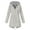 Gray, variant on Winter Saving Winter Coats for Women Plus Size Solid Rain Jacket Outdoor Hooded Windproof Loose With Pocket Coat