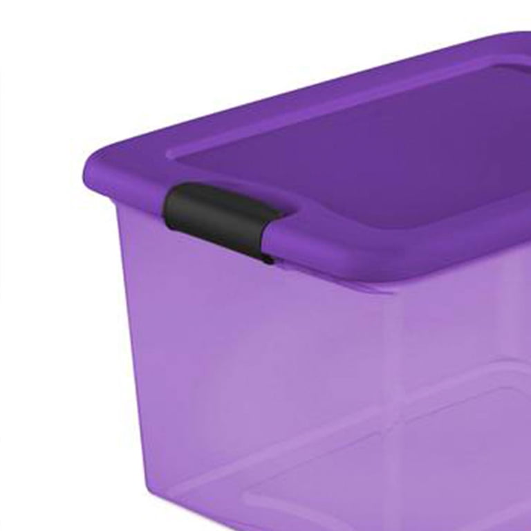 Sterilite Latching Plastic Storage Box - with Lid - 6 Pack, 64