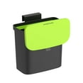 thumbnail image 2 of Nine Stars 1.06 Gallon Solid Print Handles Kitchen Plastic Compost Caddy, Black, 2 of 6