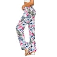 thumbnail image 2 of Cali1850 Women's Casual Linen Pants 32" Inseam Oceanside Drawstring Smocked Waist Lounge Beach Pants with Pockets, 2 of 5