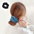 thumbnail image 3 of Satin scarf large intestine hair loop women's large elastic hair band large hair band 3PCSstyle:style4;, 3 of 5