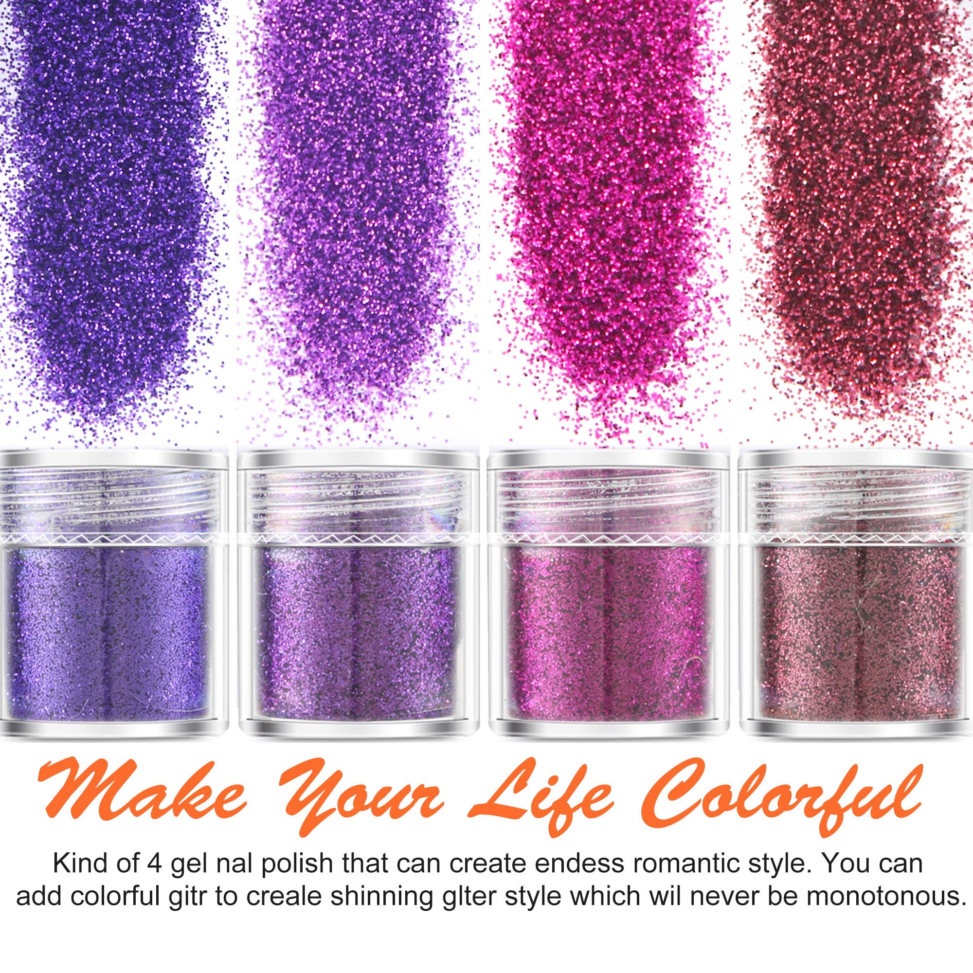 Acrylic Nail Kit - 12 Colors Glitter Acrylic Nail Powder Monomer Acrylic Nail Liquid Set Nail Tips Acrylic Powder Nail Decorations Nail Tools