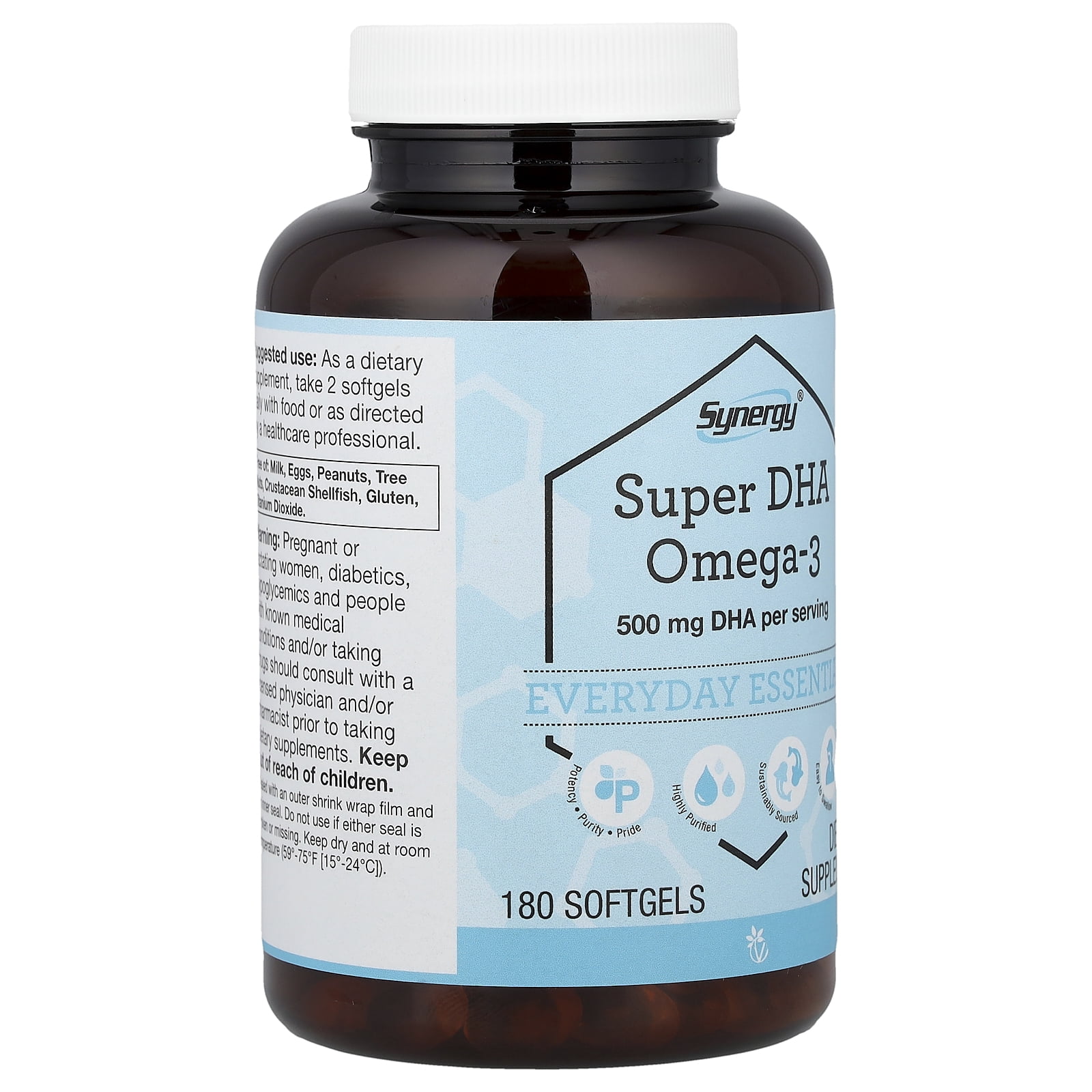 Vitacost Synergy®, Super DHA Omega-3, 180 Softgels