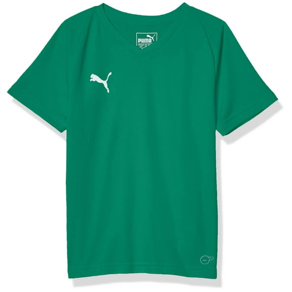 PUMA Unisex Liga Core Jersey Youth - Pepper Green/White - Large