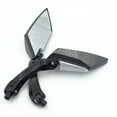 thumbnail image 3 of HTT-MOTOR Motorcycle Carbon Fiber Diamond Blade Style Rearview Mirrors 8mm 10mm Fit Standard Metric Screws 7/8" handlebar Yamaha V-max FZ1 FZ6 YBR XVS950 V-Star Virago Warrior Royal Star, 3 of 6