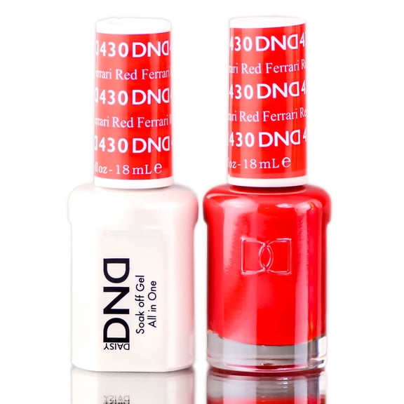 DND Reds Duo Gel - Ferrari Red (430) - Pack of 1 with Sleek Comb