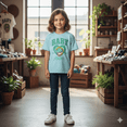 thumbnail image 2 of PLAYERA INFANTIL KPOP DEMON HUNTERS DISEÑO BABY SAJA COLOR AZUL TALLA 12, 2 of 4