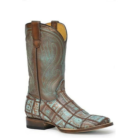 

Women s Roper Caiman Check Boots Handcrafted Turquoise