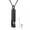 Black-Dec, variant on CZ Birthstone Urn Pendant Necklace Cremation Ashes Memorial 12 Colors-Black-May