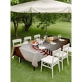thumbnail image 3 of Outdoor Tablecloth with Umbrella Hole and Zipper, Vintage Baseball Rectangle Table Cloth 60x84 Inch Waterproof Tablecloth, Classic Sport Retro Art Wooden Picnic Table Cover for Patio Camping, 3 of 7