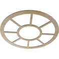 thumbnail image 2 of 34"OD x 12 3/8"ID x 3/8"T Grace Wood Fretwork Pierced Ceiling Medallion, Birch, 2 of 3