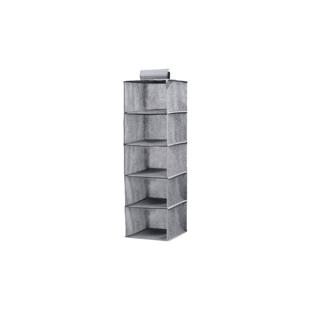 Organizador de almacenamiento de telas colgante estilo cajón multicapa | Bolso lavable para armario | Compartimento de accesorios para ropa | Ahorro de espacio ligero | Solución duradera para