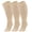 3p3 3nude, variant on Hipuroga Bamboo Viscose Plus Size Compression Socks for Women Men Wide Calf 10-14 mmHg Circulation Knee High Support Stockings blackgreypink XL/2XL