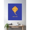 thumbnail image 2 of Ray Of Joy - Happy Stingray Design Poster Wall Art, Modern Wall Decor For Living Room Bedroom, 8x12 UNFRAMED, 2 of 3