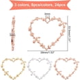 thumbnail image 2 of 24Pcs Alloy Open Back Bezel Pendants Heart Shape Resin Frame Pendants Hollow Mold Pendants Pressed Flower Frame Charms for Resin Earrings Necklace Jewelry Making, 2 of 9
