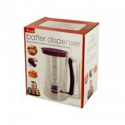 Kole Imports Pancake Batter Dispenser with Handle Baking Kitchen Accessories 900ml Pink Plastic