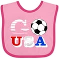 thumbnail image 3 of Inktastic Go, USA- Soccer, Football Boys or Girls Baby Bib, 3 of 4