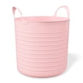 thumbnail image 4 of Mainstays Kids 10 Gallon Large Plastic Pink Flex Storage Baskets, 4 Pack, 4 of 9
