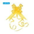 thumbnail image 3 of Unique Bargains 2.8inch Pull Bows Present Wrapping String Bows Ribbon Gold Thread Style Gold Tone 40 Pack, 3 of 6