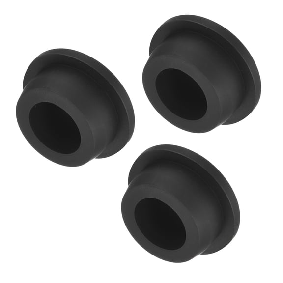 Uxcell High Temp Silicone Plug Mount Dia 27mm/1.06 inch t Shaped Rubber Stopper Hole Plugs for Powder Coating Plating Waterproof Plugs Sealing Plugs Black Pack of 3