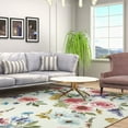 thumbnail image 4 of GUUCHA Floral Area Rug for Bedroom Soft Rugs Non Slip Carpet Vintage Rug,6'x9',Beige/H19, 4 of 8