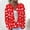 003 Red, variant on Women's Christmas Cardigans Funny Xmas Fall Winter Open Front Button Down Sweater Long Sleeves Knitted Coat