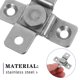 thumbnail image 3 of HEALEEP 2Ud Bisagras De Alta Resistencia Para Puertas De Gabinete En Acero Inoxidable Plata, 3 of 6