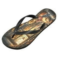 thumbnail image 2 of YAZAOOSummer Flip Flops Creatively Autumnal Whimsy by The Window Simple Beach Sandals, 2 of 8